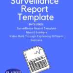 Surveillance Report Template within Private Investigator Surveillance Report Template