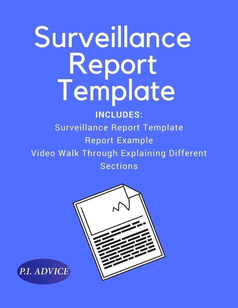 Surveillance Report Template within Private Investigator Surveillance Report Template