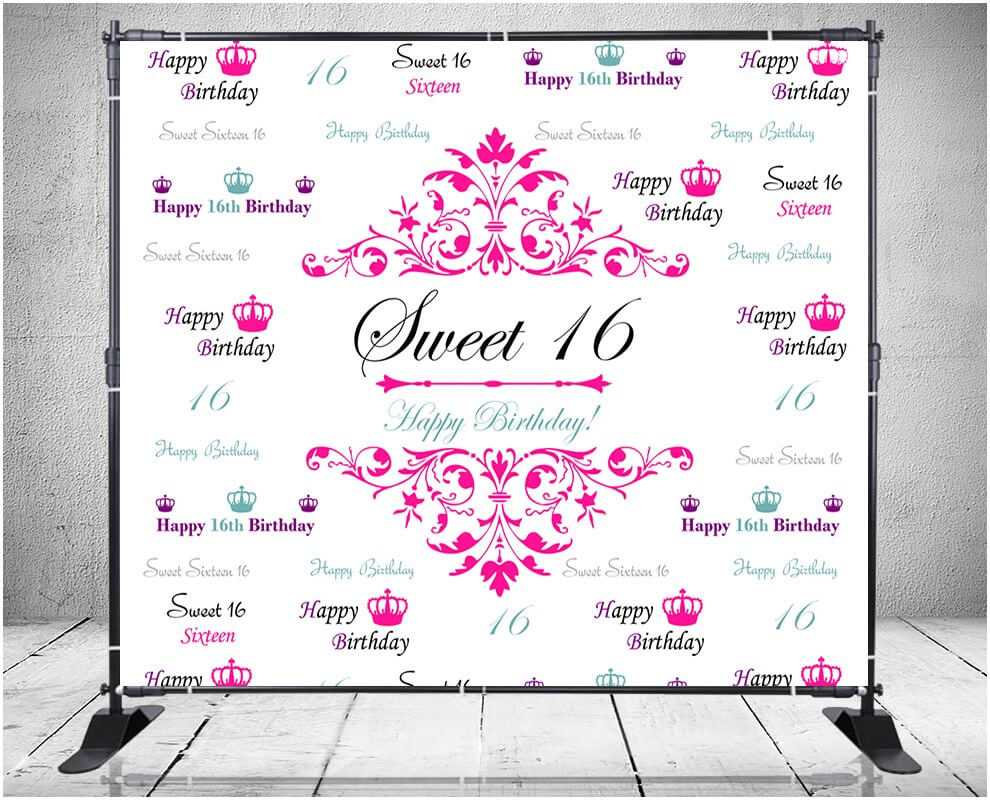 Sweet 16 Banner Template - 10+ Professional Templates Ideas For Sweet 16 Banner Template