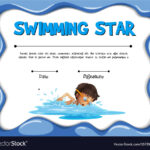 Swimming Star Certification Template With Swimmer With Swimming Award Certificate Template