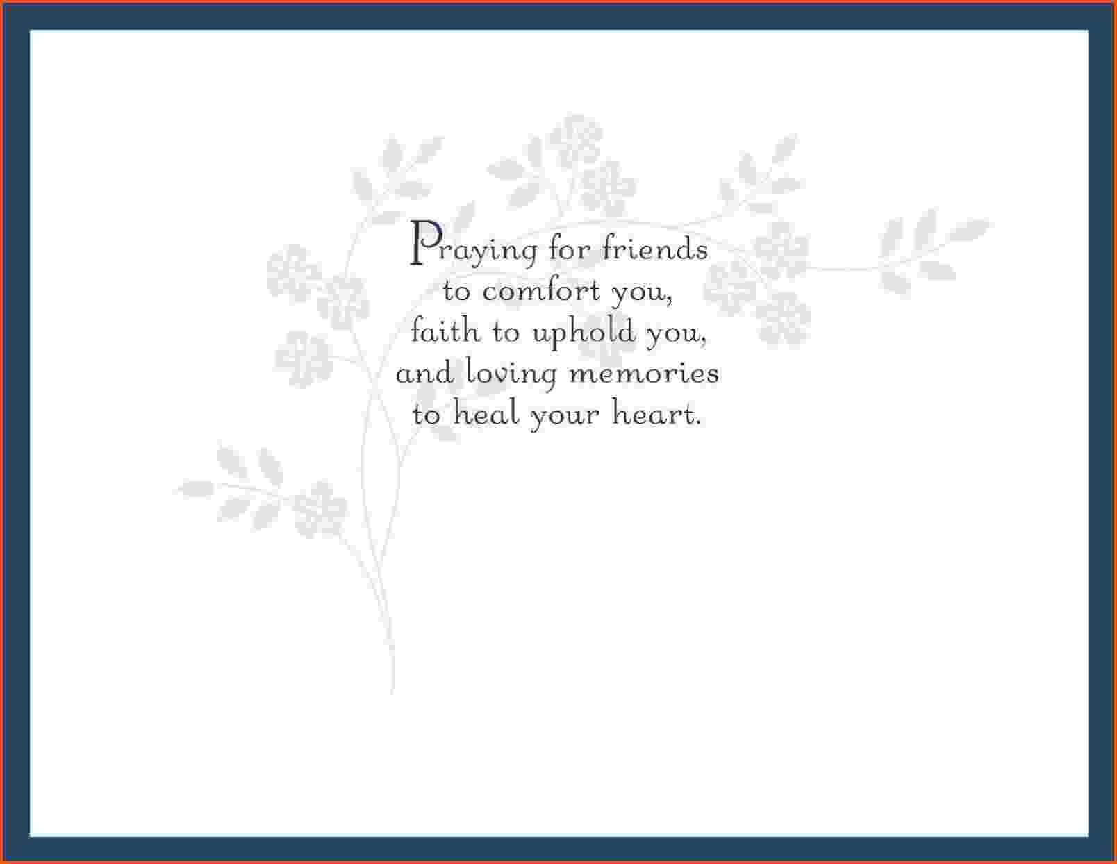 Sympathy Card Template For Word Inside Sorry For Your Loss Card Template
