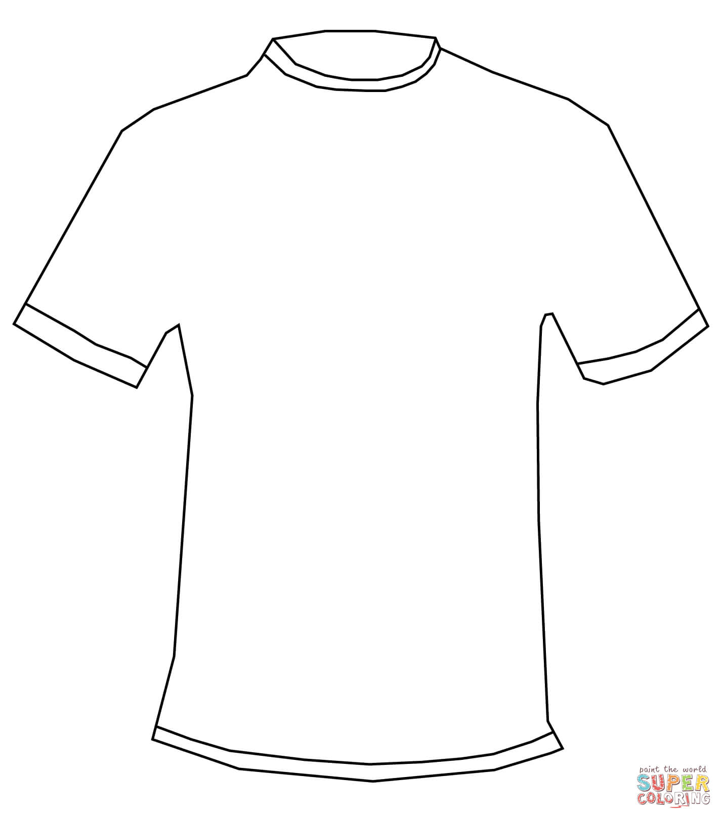 T Shirt Coloring Page | Free Printable Coloring Pages Pertaining To Blank Tshirt Template Printable