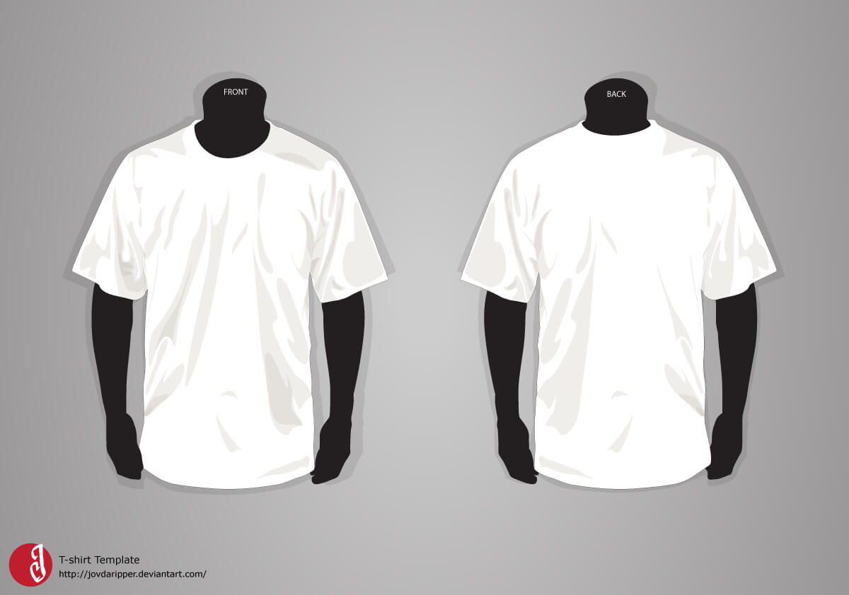T Shirt Template Updatejovdaripper.deviantart With Regard To Blank Tshirt Template Pdf