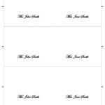 Table Name Cards Template 650*841 – Table Name Card Template For Table Place Card Template Free Download