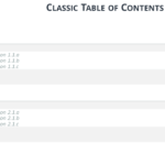 Table Of Content Templates For Powerpoint And Keynote In Microsoft Word Table Of Contents Template