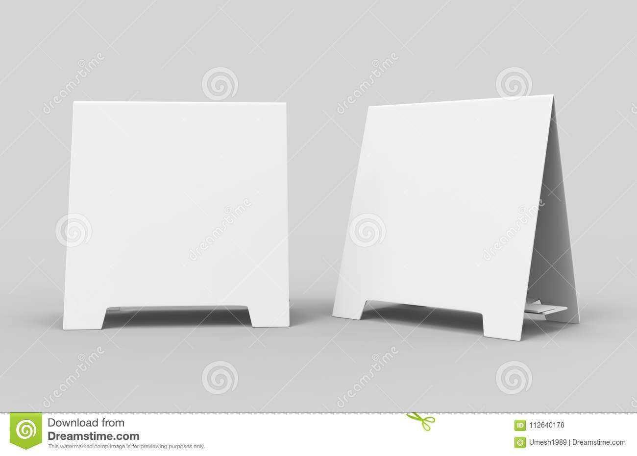 Tablet Tent Card Talkers Promotional Menu Card White Blank Pertaining To Blank Tent Card Template