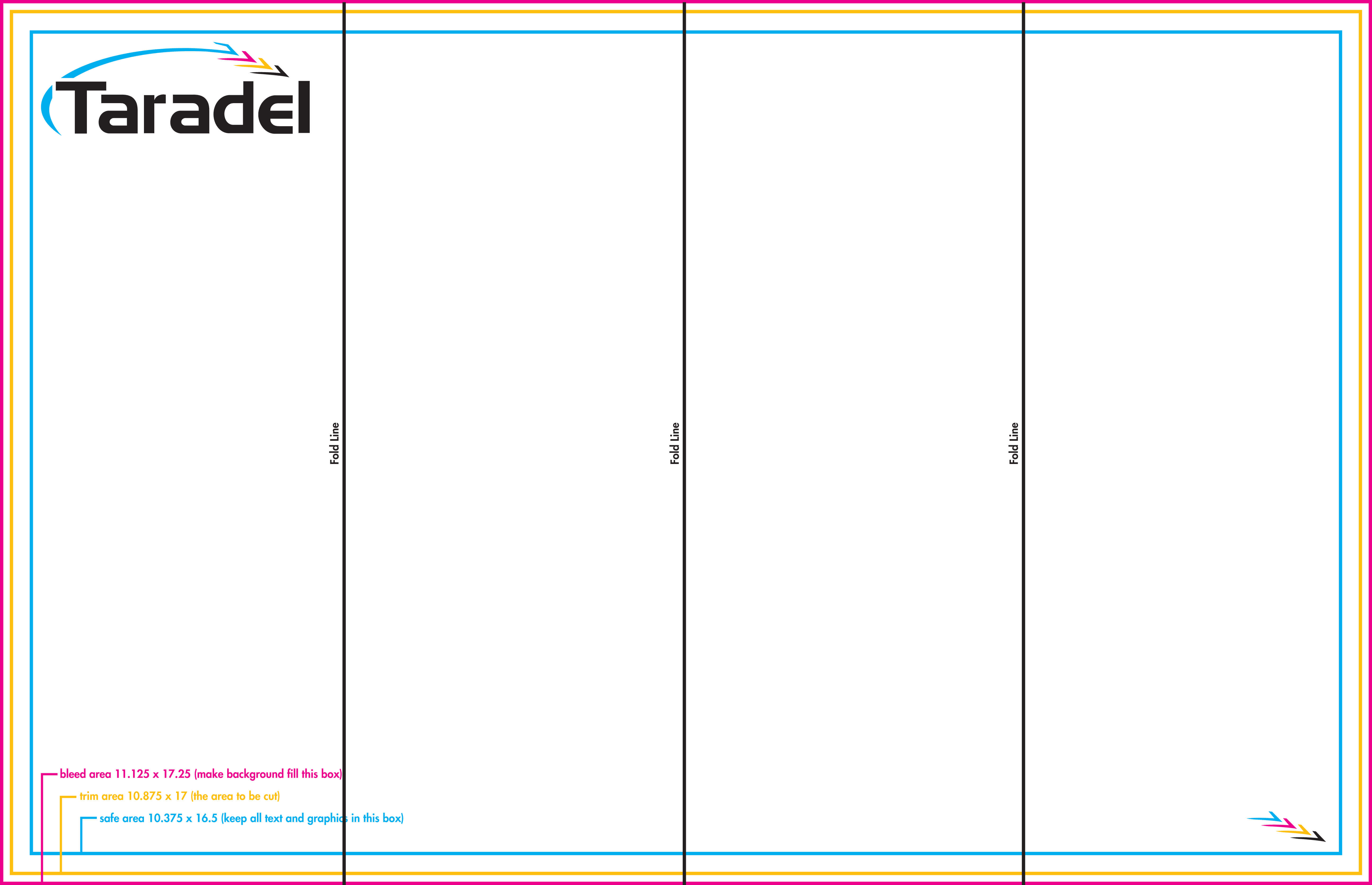 Taradel: Brochures Templates Regarding 4 Fold Brochure Template