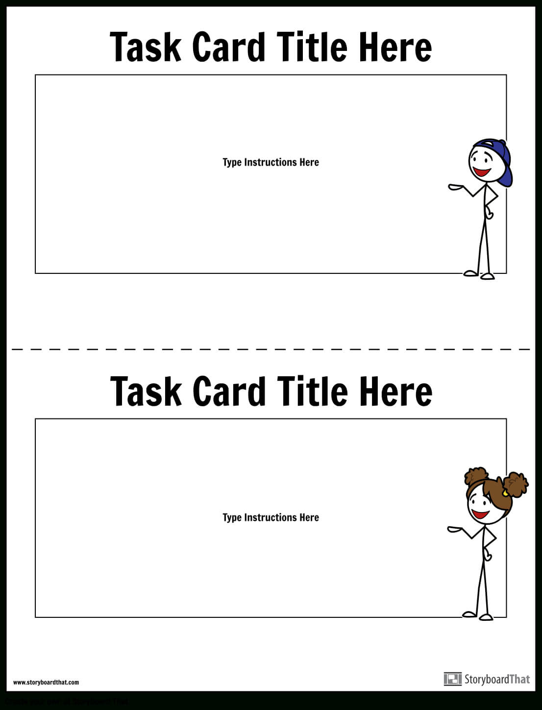 Task Card Template | Task Card Maker Intended For Task Card Template