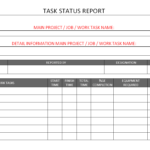Task Status Report Format| Samples | Word Document With Word Document Report Templates