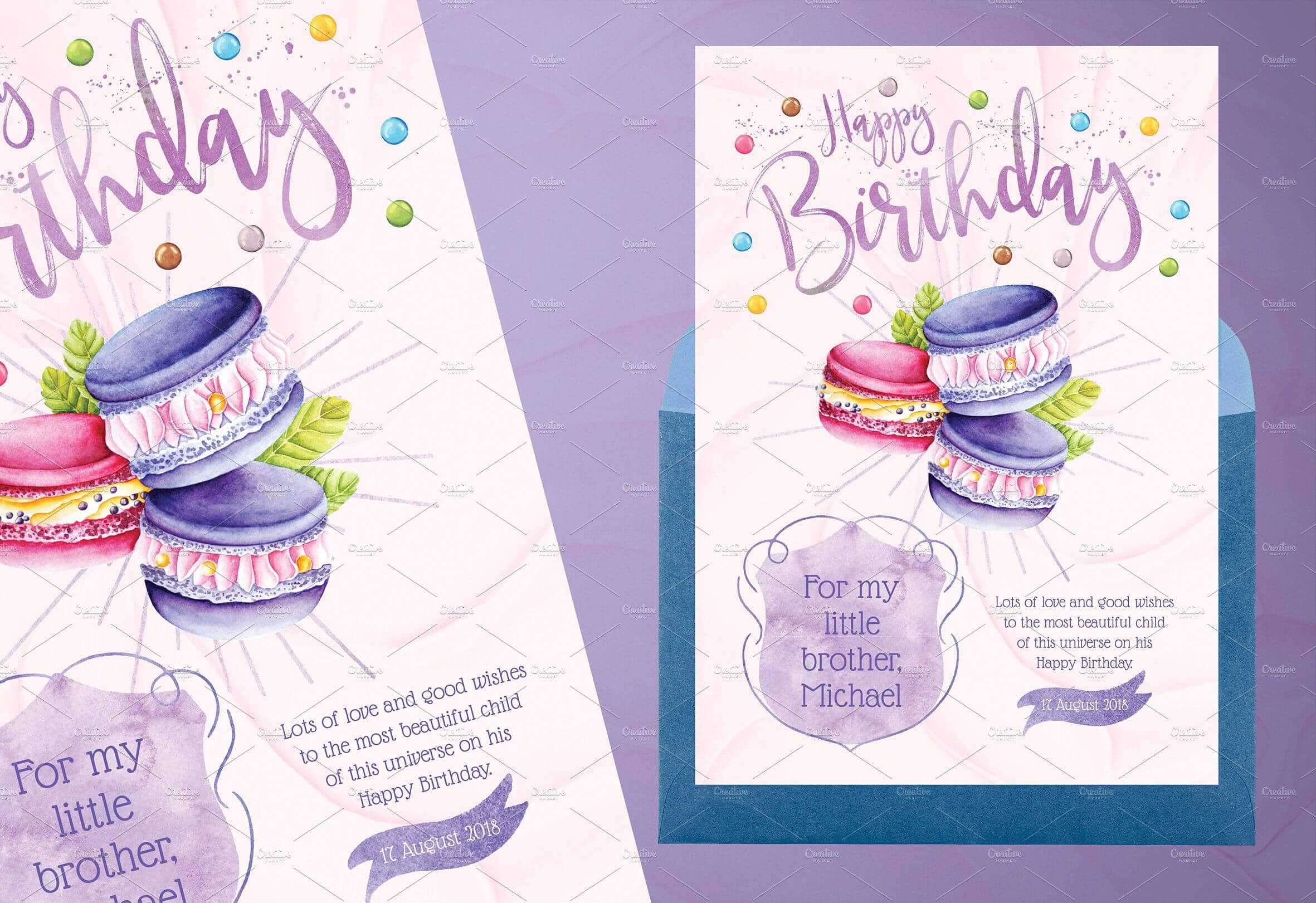 Tasty Birthday Cards For Kidsidesignarium On Pertaining To Birthday Card Collage Template