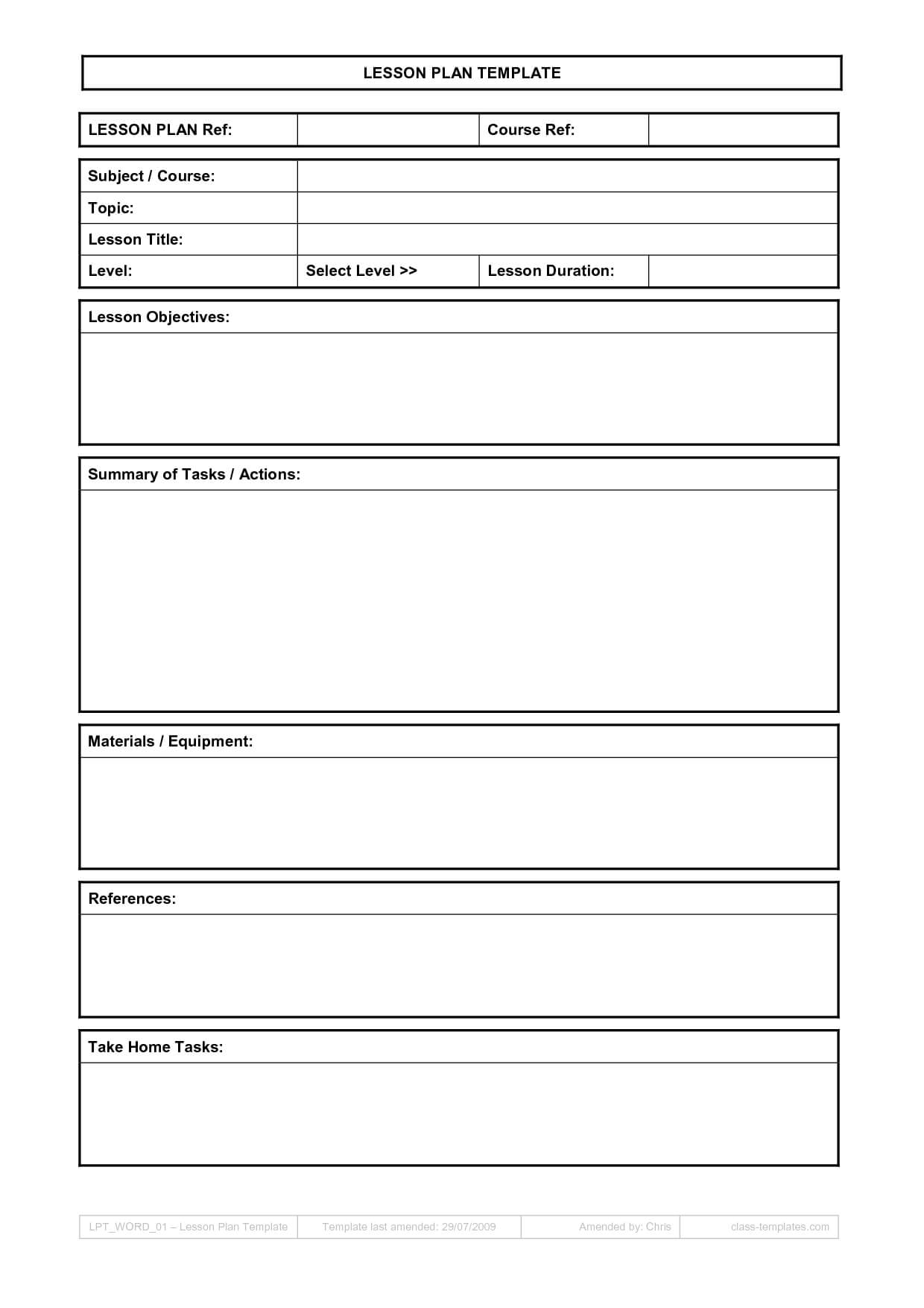 Teacher Lesson Plan Book Template Printable Templates Pertaining To Teacher Plan Book Template Word
