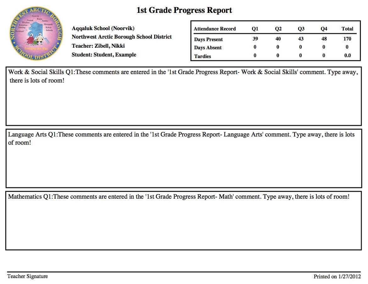 Teachers / Teacher Resources within Student Grade Report Template Teachers / Teacher Resources Within Student Grade Report Template