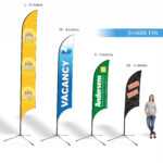 Teardrop | Shark Fin | Block | Banners | Expressway Signs Intended For Sharkfin Banner Template