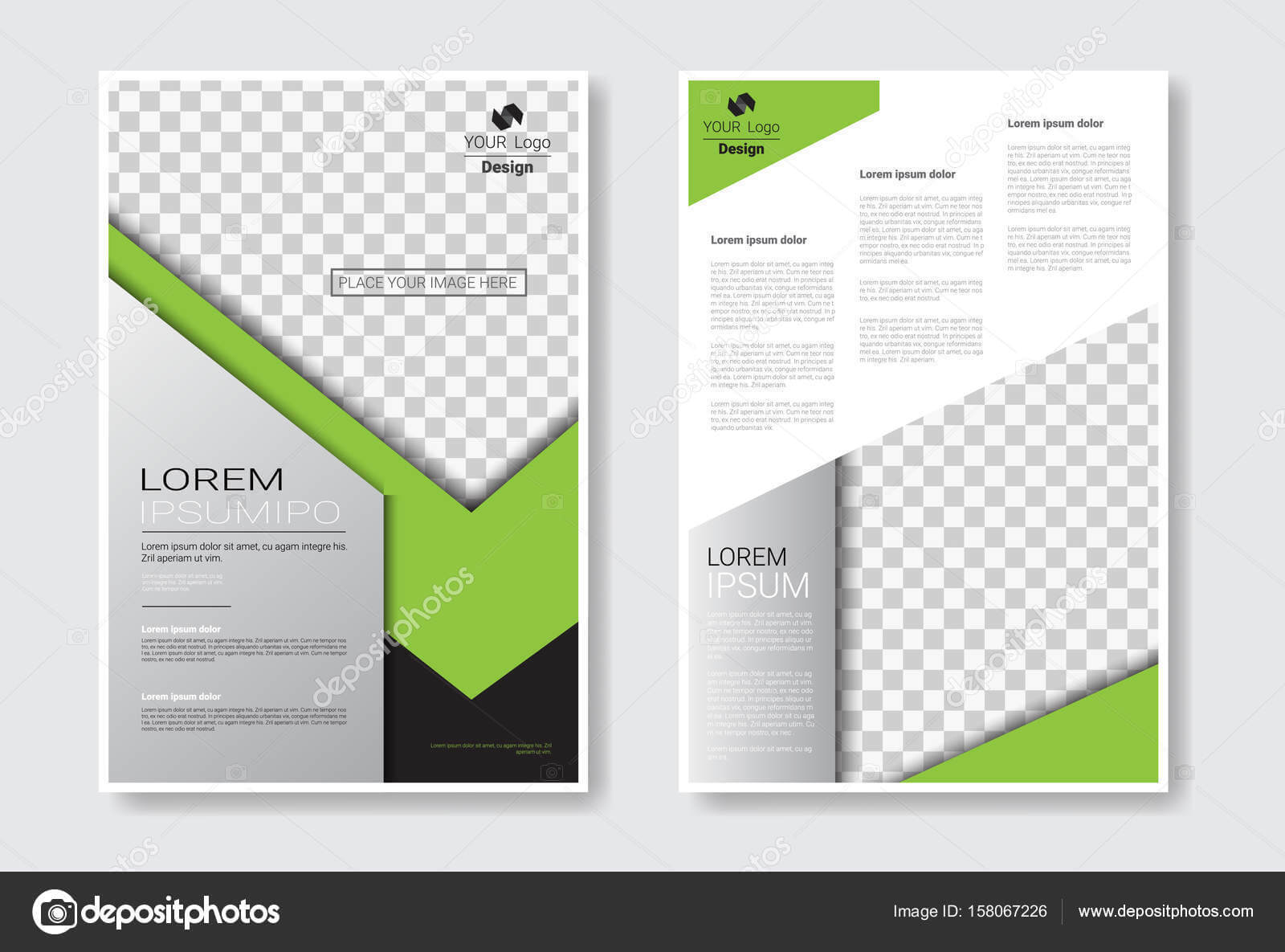 Template Design Brochure Set, Annual Report, Magazine For Ind Annual Report Template
