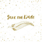 Template For Card, Banner, Flyer, Save The Date Invitation pertaining to Save The Date Banner Template
