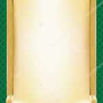 Template For Diploma, Certificate, Card With Scroll And Throughout Scroll Certificate Templates