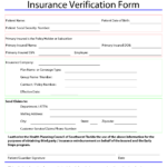 Template For Insurance Information In Planner | Blank In Credit Card Payment Slip Template