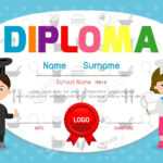 Template Of Children's Diplomas And Certificates, Little Chef.. Throughout Children's Certificate Template