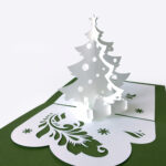 Template Popup Card «Christmas Tree» For 3D Christmas Tree Throughout 3D Christmas Tree Card Template