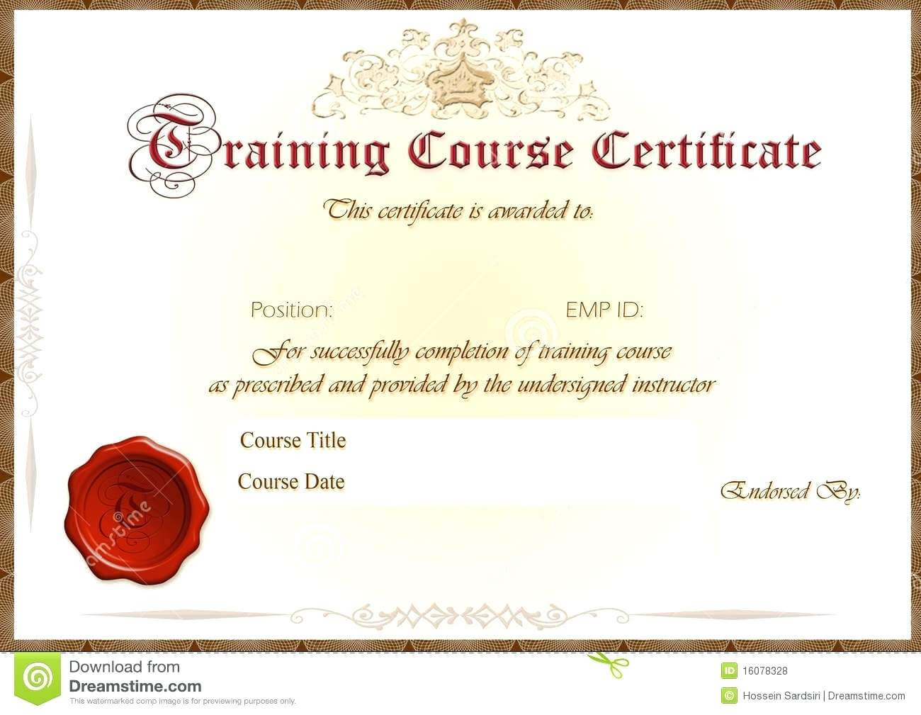 Template: Training Certificate Template Fire Extinguisher With Fire Extinguisher Certificate Template