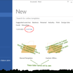 Templates In Microsoft Word – One Of The Tutorials In The In How To Create A Template In Word 2013