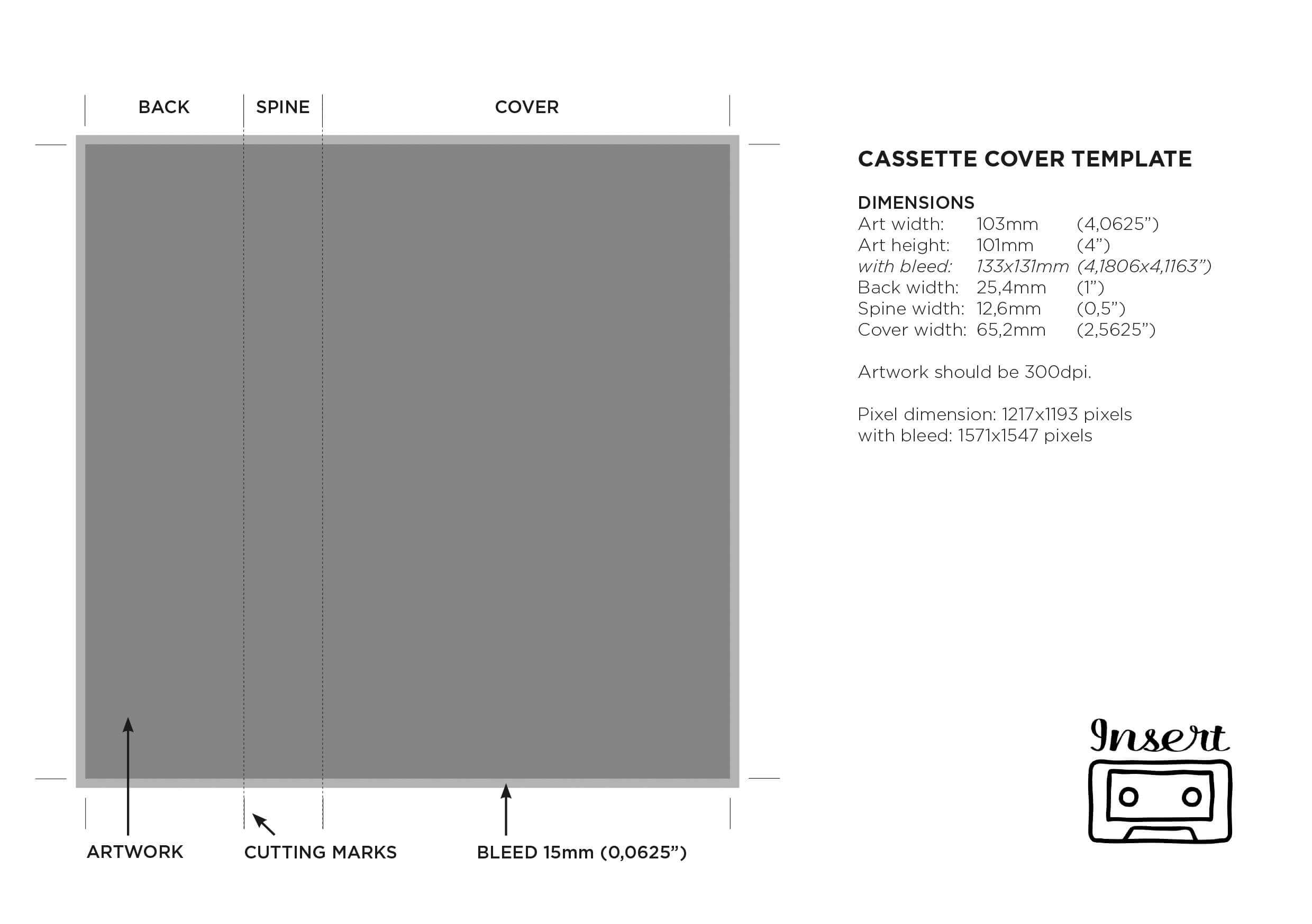 Templates – Insert Tapes Regarding Cassette J Card Template