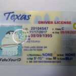 Texas Id Regarding Texas Id Card Template