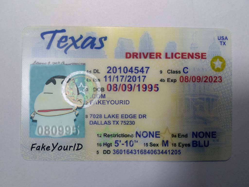 Texas Id Regarding Texas Id Card Template