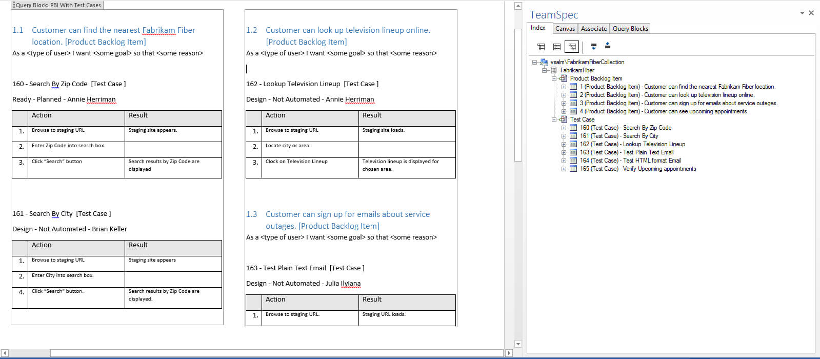 Tfs Test Management In Word | Teamsolutions With Test Template For Word