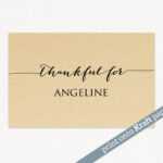 Thanksgiving Place Cards · Wedding Templates And Printables Regarding Thanksgiving Place Cards Template