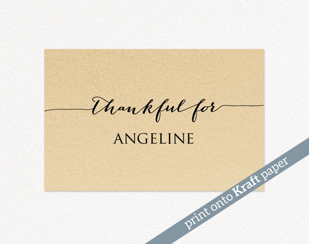 Thanksgiving Place Cards · Wedding Templates And Printables Regarding Thanksgiving Place Cards Template