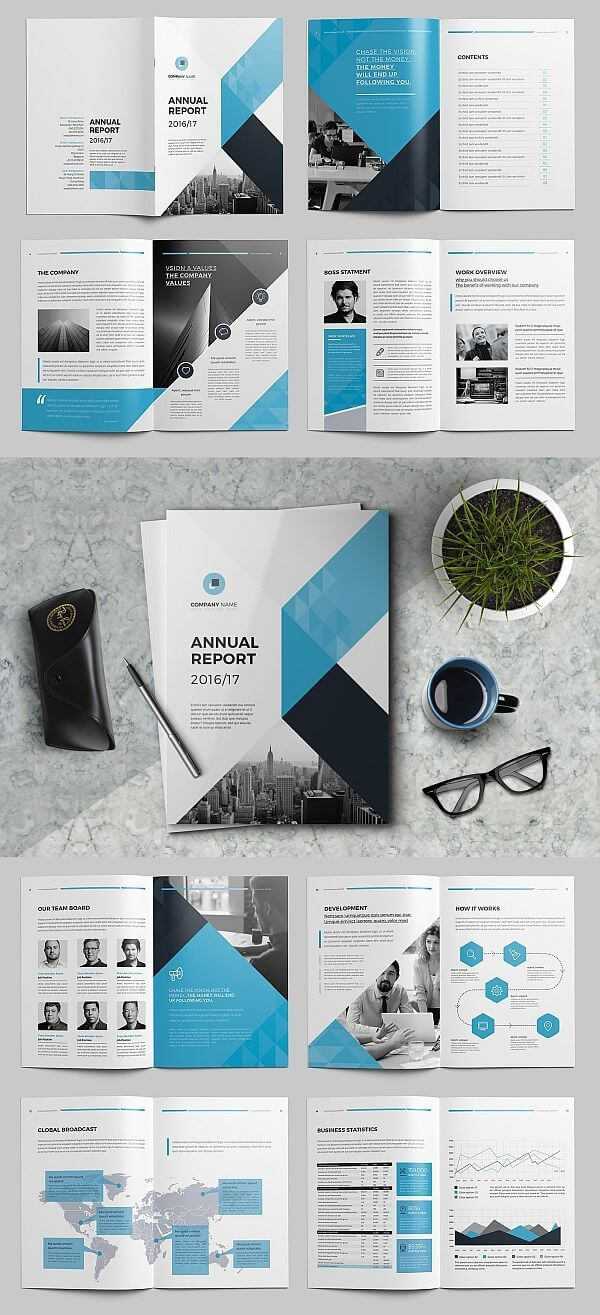 The Annual Report Template #brochure #template #indesign In Annual Report Template Word