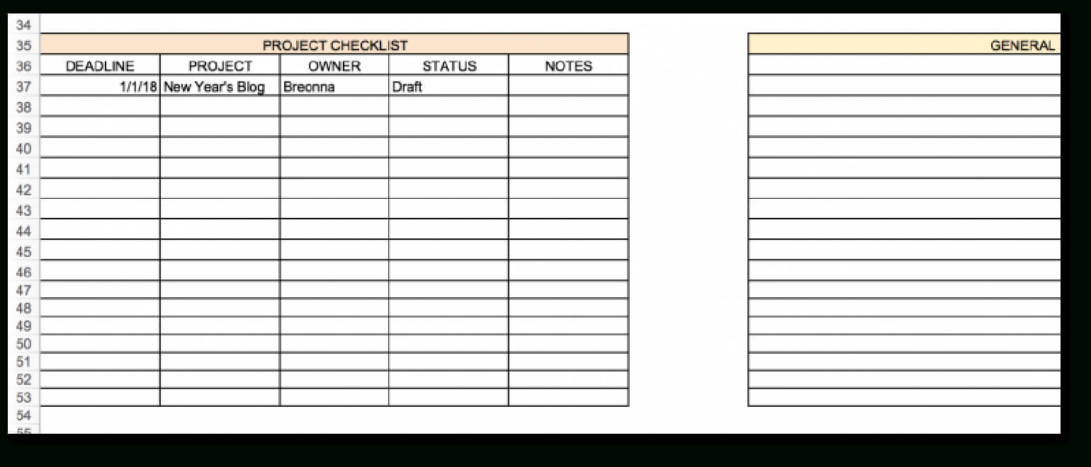 The Best 2019 Content Calendar Template: Get Organized All Year For Blank Table Of Contents Template Pdf