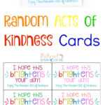 The Best Random Acts Of Kindness Printable Cards Free With Random Acts Of Kindness Cards Templates