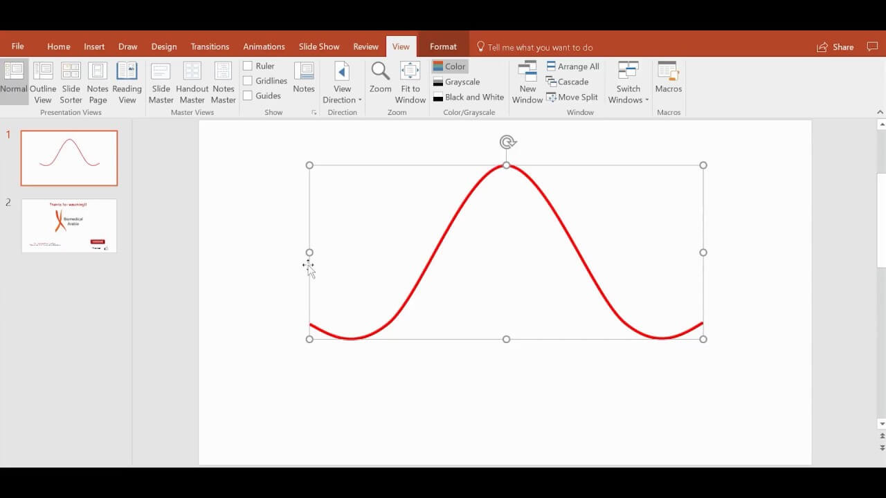 The Quickest Way To Draw A Sine Wave, Bell Curve, Or Any Curve Using  Powerpoint In Powerpoint Bell Curve Template