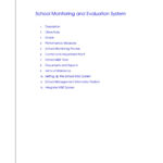 The School Monitoring And Evaluation System Pages 1 – 50 With Regard To M&e Report Template