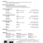 Theatre Resume Template | Drama Teacher | Acting Resume Throughout Theatrical Resume Template Word