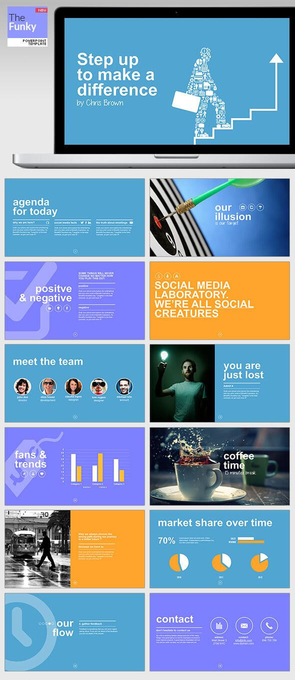 Thefunky Powerpoint Template – Business Powerpoint Templates Regarding Multimedia Powerpoint Templates