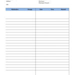 This Is A Medication Log Template That You Can Use To Record Pertaining To Blank Medication List Templates