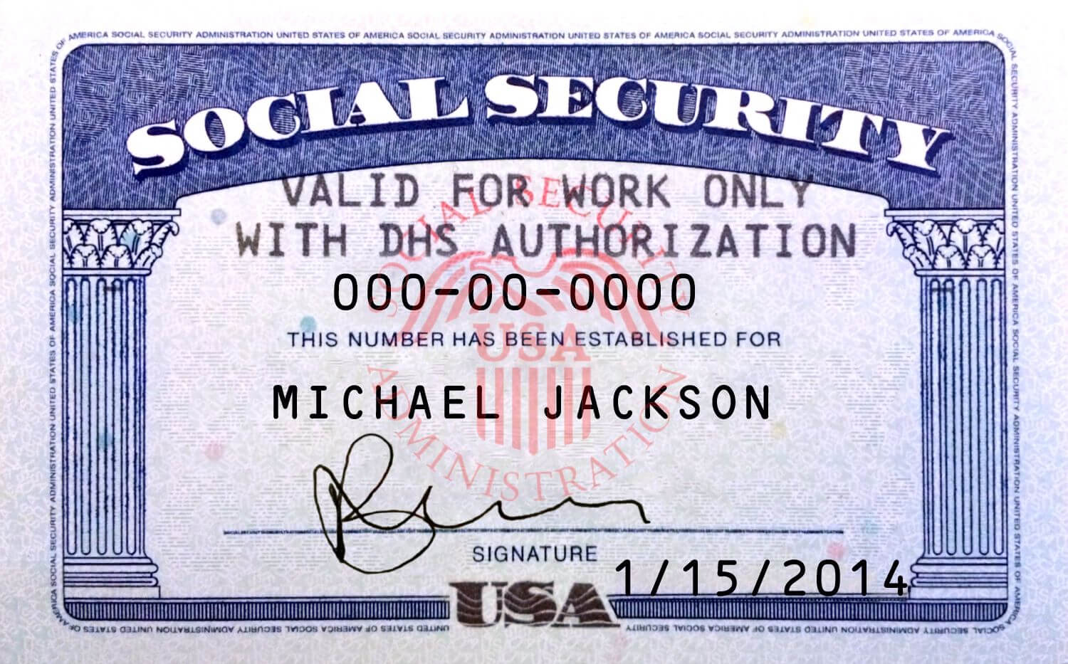 This Is Ssn Card (Usa) Psd (Photoshop) Template. On This Psd Pertaining To Social Security Card Template Psd