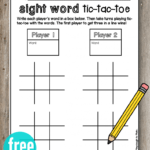 Tic Tac Toe | Ela | Teaching Sight Words, Word Games For Within Tic Tac Toe Template Word