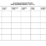 Timetable Template | Timetable Templates | Timetable With Regard To Blank Revision Timetable Template