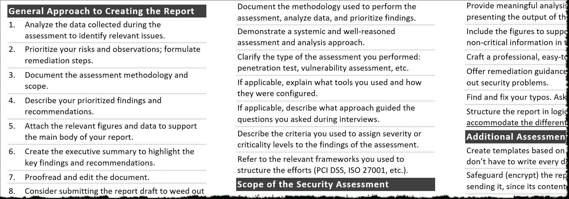 Tips For Creating A Strong Cybersecurity Assessment Report With Regard To Pci Dss Gap Analysis Report Template
