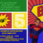 Tips To Make Superman Birthday Invitation — Metal Decorations Pertaining To Superman Birthday Card Template