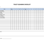 Toilet Cleaning Checklist – Download This Printable Toilet In Cleaning Report Template