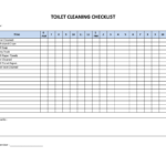 Toilet Cleaning Checklist – Download This Printable Toilet In Cleaning Report Template