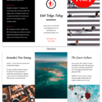 Tokyo Professional Travel Tri Fold Brochure Template In Island Brochure Template