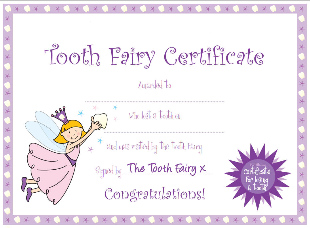 Tooth Fairy Certificate … | Yaidies Fairy | Tooth Fairy Intended For Free Tooth Fairy Certificate Template