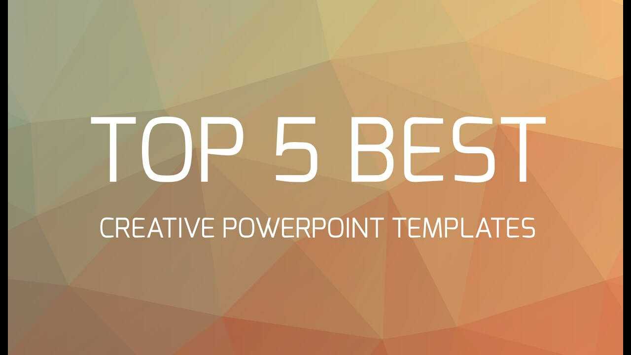 Top 5 Best Creative Powerpoint Templates regarding Fancy Powerpoint Templates