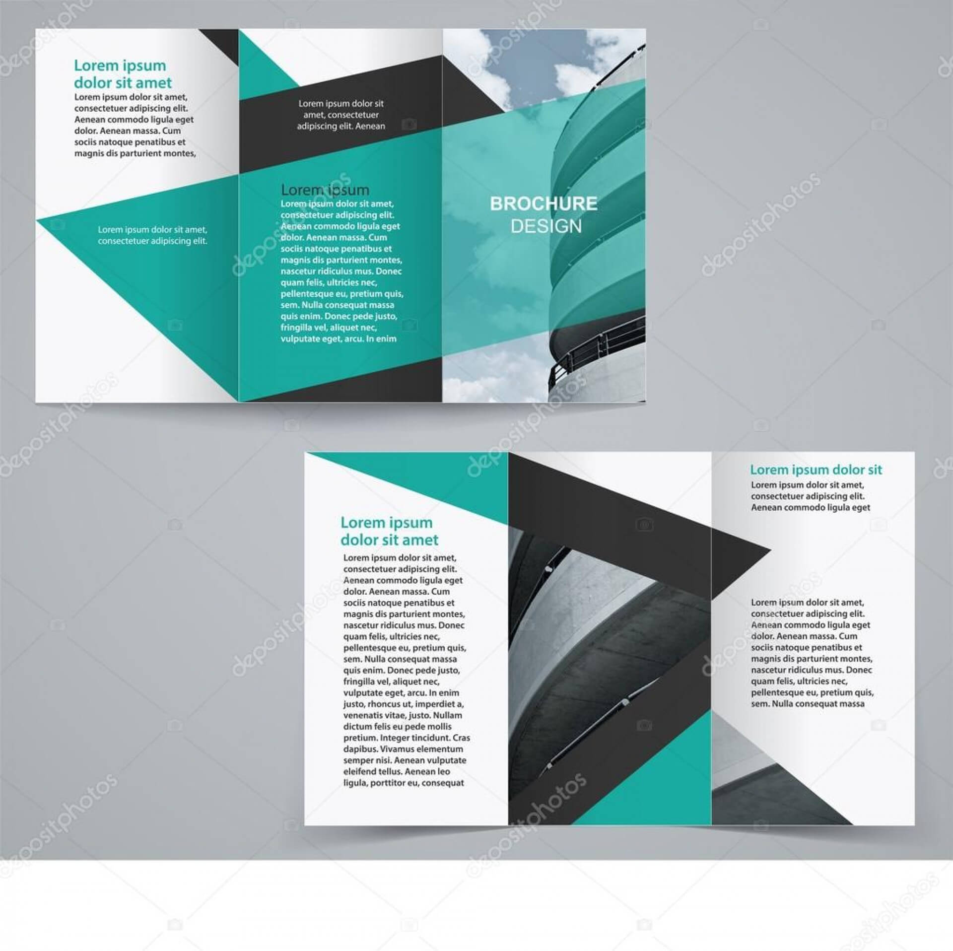 Top Double Sided Brochure Template Ideas Two Indesign Free For One Sided Brochure Template